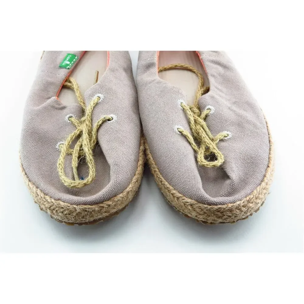 Sanuk‎ Size 6 M Brown Round Toe Flats Fabric Women